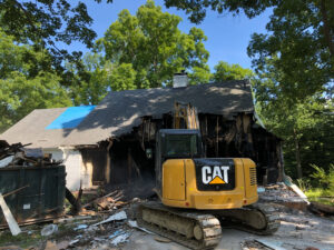 house fire residential demolition